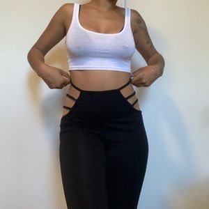 spicy cut out hip pants!!